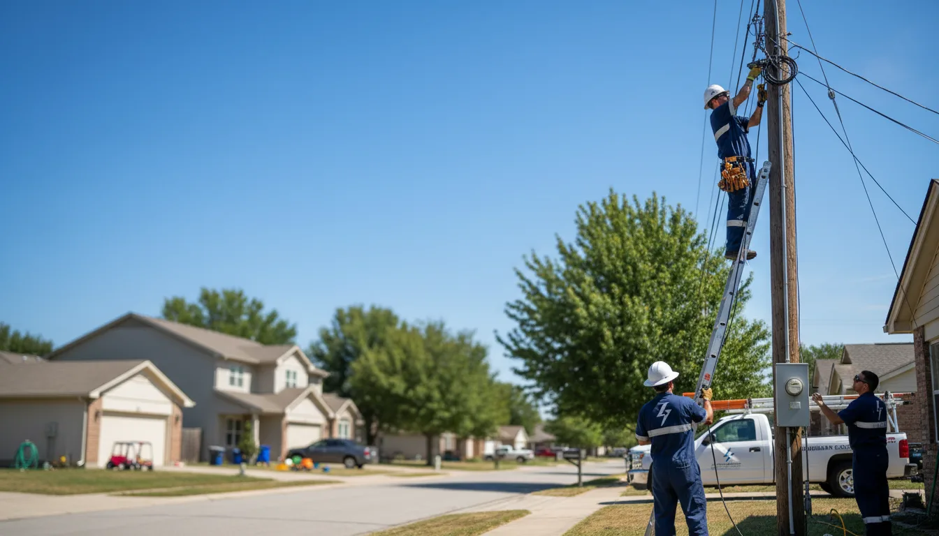 Residential electrician providing installation services in Hume, MO